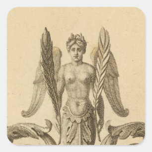 Sticker Carré Titre de la page Atlas Géographique, statistique