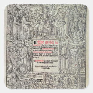 Sticker Carré Titre Traduction anglaise du Grand