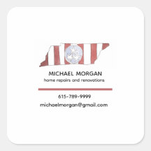 TN state flag business cards