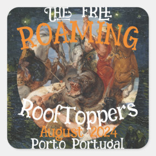 STICKER CARRÉ TOITS DE TOIT ROOM GRATUITS PORTO PORTUGAL