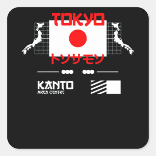 Sticker Carré Tokyo Ville et capitale du Japon