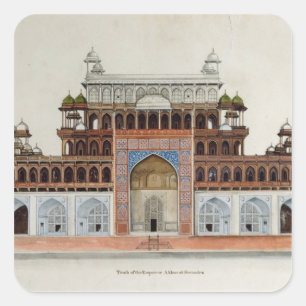 Sticker Carré Tombeau de l'empereur Akbur à Secundra