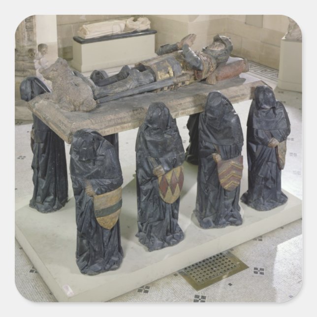 Sticker Carré Tombeau de Philippe Pot (Devant)