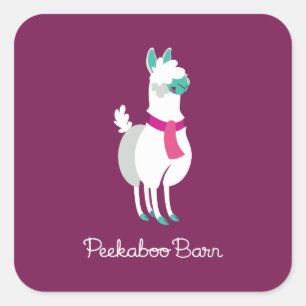 Sticker Carré Tommy le Llama