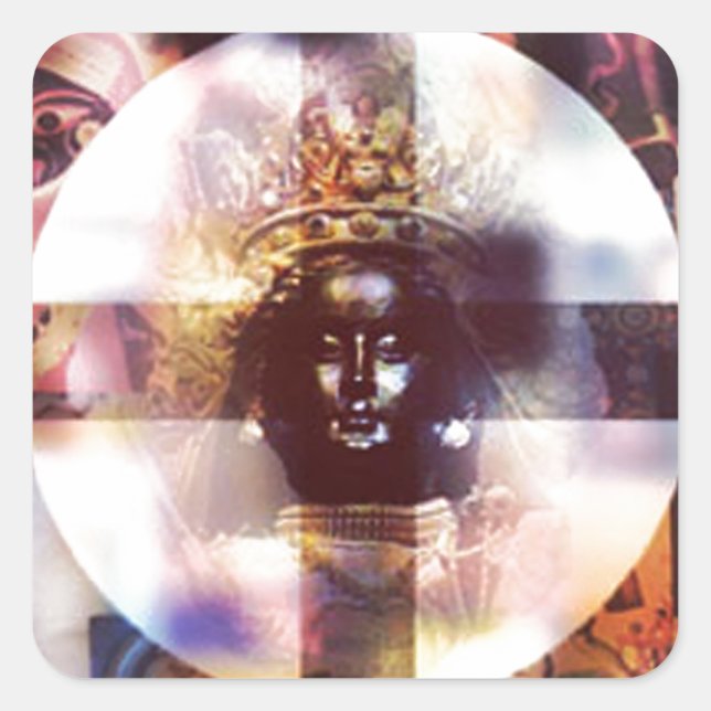 Sticker Carré Tonnerre parfait esprit (Devant)