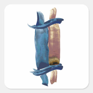 Sticker Carré Torah couleur de l'eau