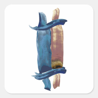 Sticker Carré Torah couleur de l'eau