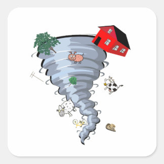 Sticker Carré Tornade