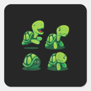 Sticker Carré Tortoise de Turtle