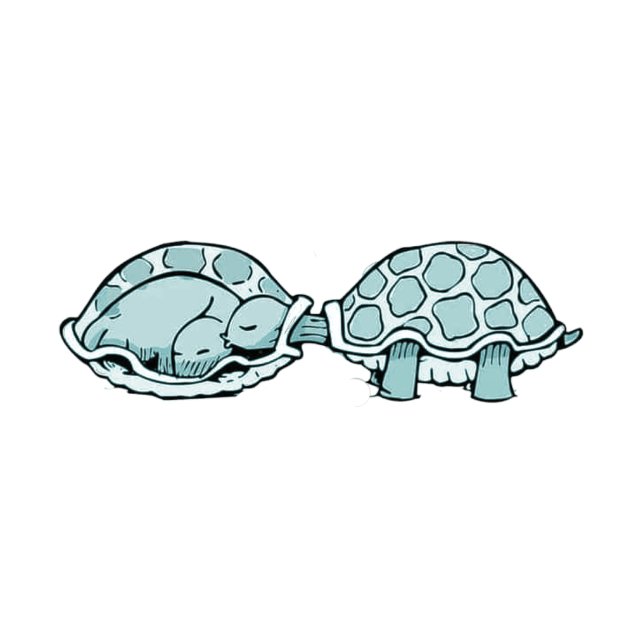 Sticker Carré Tortue (Créateur téléchargé)