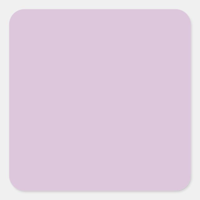 Sticker Carré Touche violet D8BFD8 couleur, option pour ajouter  (Devant)