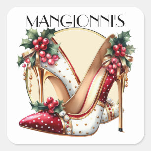 Sticker Carré Toucher les talons hauts