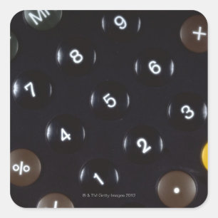 Sticker Carré Touches d'une calculatrice