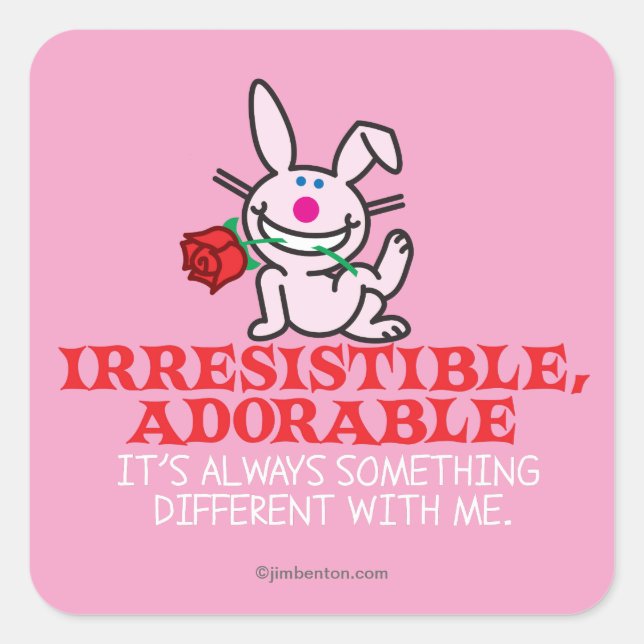 Sticker Carré Toujours quelque chose de différent (Devant)