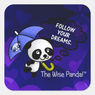 Sticker Carré Toujours suivre vos rêves