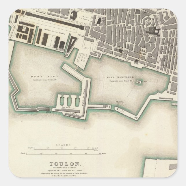 Sticker Carré Toulon (Devant)