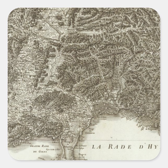 Sticker Carré Toulon (Devant)