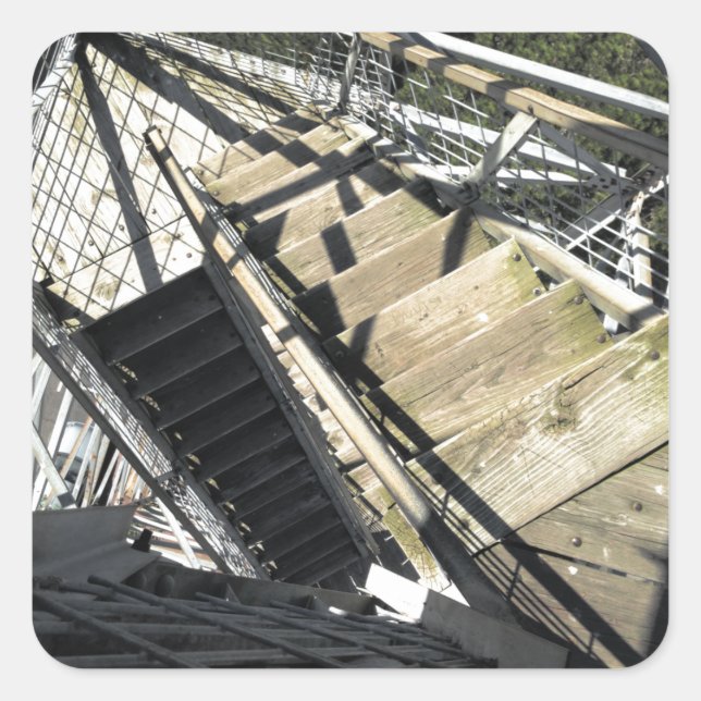 Sticker Carré tour de razorback en eureka springs (Devant)