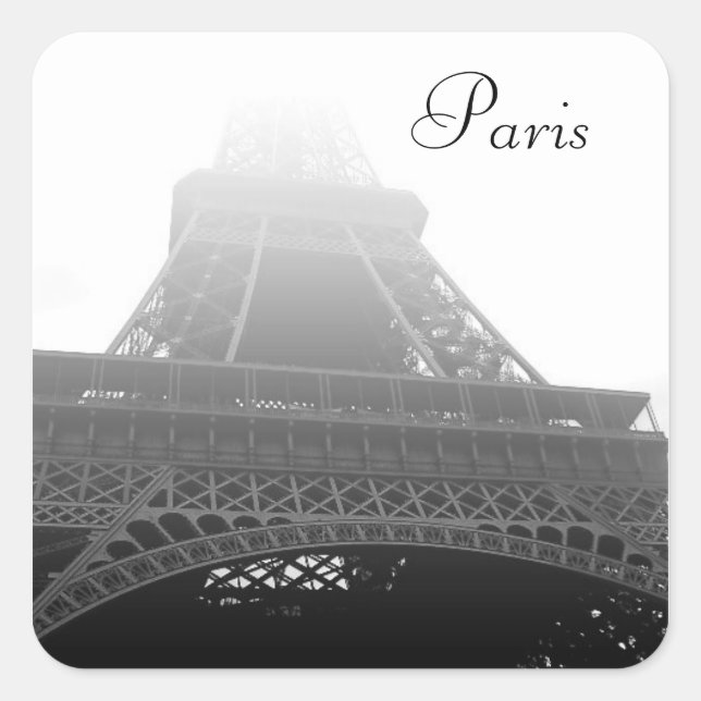 Sticker Carré Tour Eiffel, Paris (Devant)