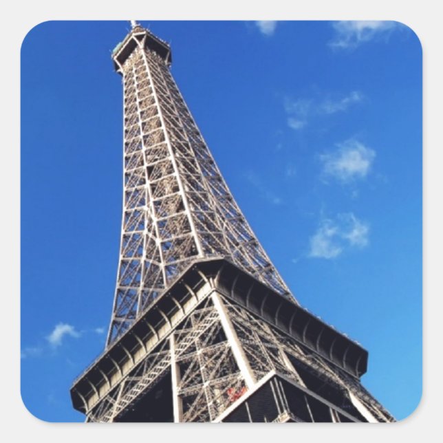 Sticker Carré Tour Eiffel Paris Europe Travel (Devant)