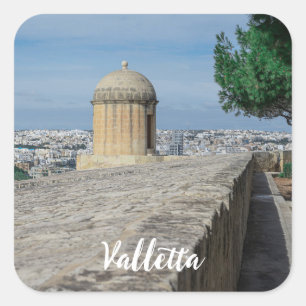 Sticker Carré Tourelle de canon sur les murs de la vieille ville