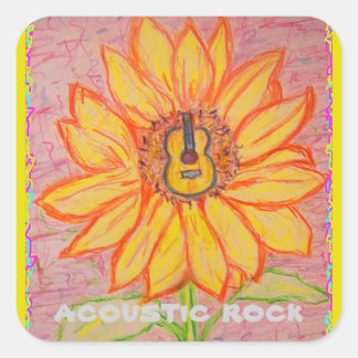Sticker Carré Tournesol acoustique acoustique acoustique acousti