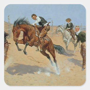 Sticker Carré Tournez-le perdu, Bill, c.1893 (huile sur toile)