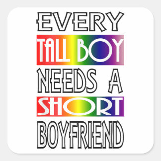 Sticker Carré Tous les grands garçons LGBTQ Pride Hommes Gay Gay