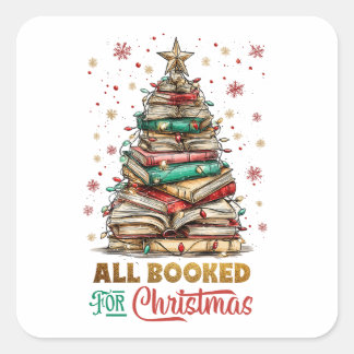 Sticker Carré Tous réservés pour Noël