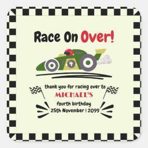 Sticker Carré Tout âge Anniversaire Prêt Ensemble Devenez écolo 