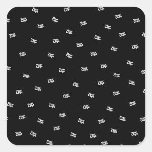 Sticker Carré Toute image téléchargée, toute conception ou tout