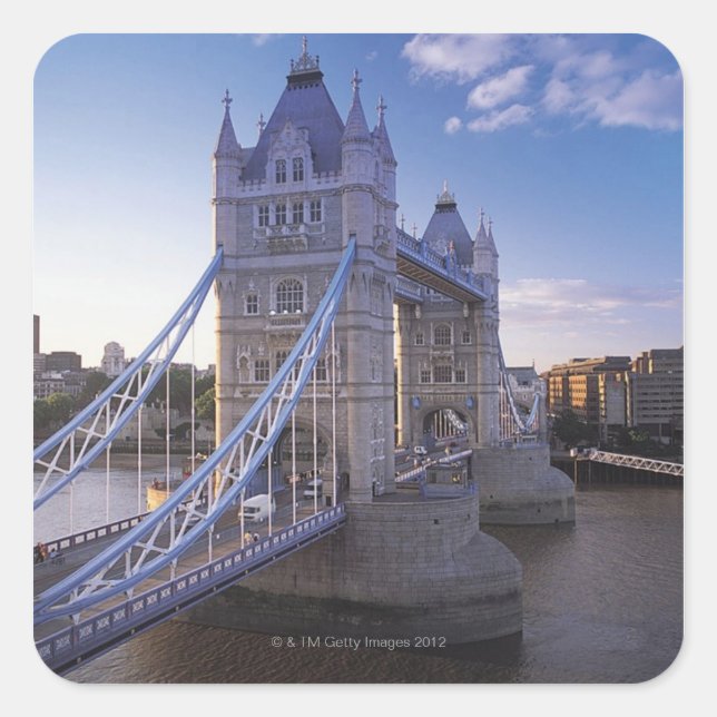 Sticker Carré Tower Bridge à Londres (Devant)