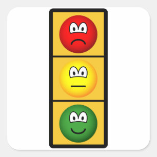 Sticker Carré trafficlight-sadhappy.png