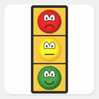 Sticker Carré trafficlight-sadhappy.png