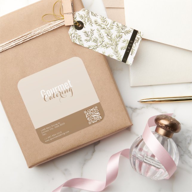 Sticker Carré Traiteur Gourmet (Cadeaux)