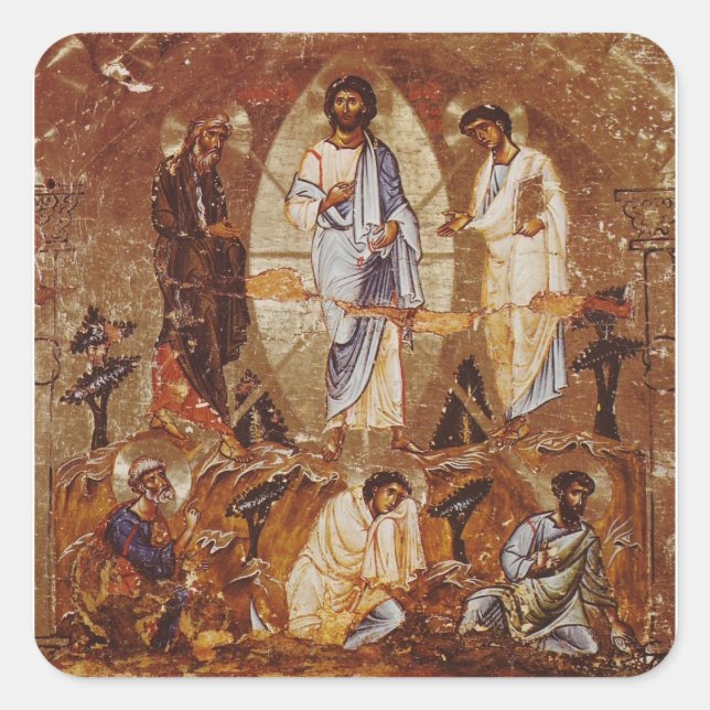 Sticker Carré Transformation du mont Sinaï (Devant)