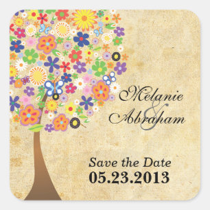 Sticker Carré Tree of Life