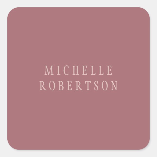 Sticker Carré Trend Rose Dust Gold Creative Unique Classique (Devant)