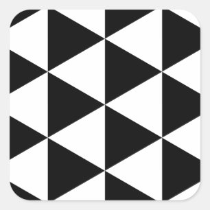 Sticker Carré Triangles noirs vierges