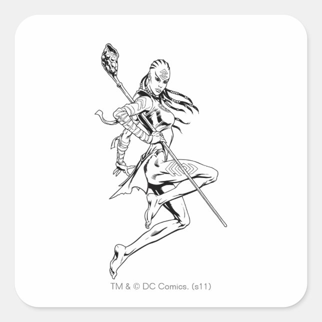 Sticker Carré tribu Indigo 3 (Devant)