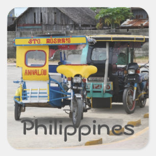 Sticker Carré Tricycles