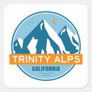 Sticker Carré Trinity Alps Californie