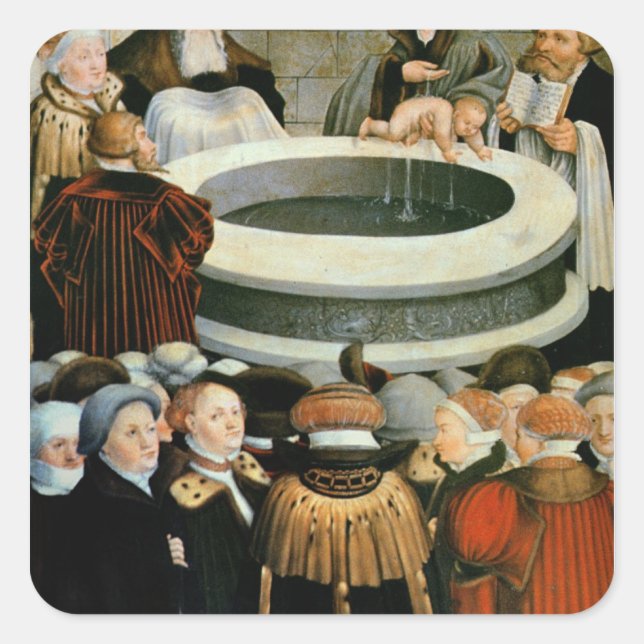 Sticker Carré Triptyque, panneau gauche, Philipp Melanchthon (Devant)