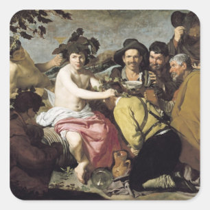 Sticker Carré Triumph du Bacchus, 1628