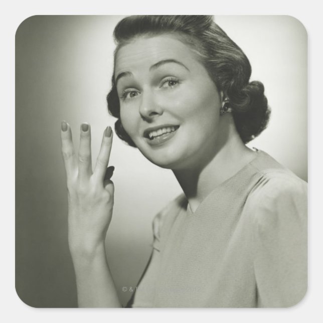 Sticker Carré Trois (Devant)