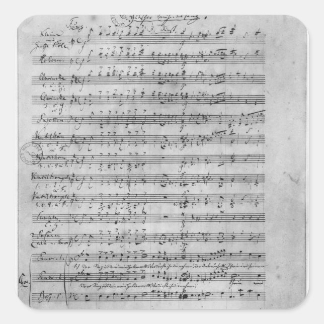 Sticker Carré Trois Lieder (Devant)