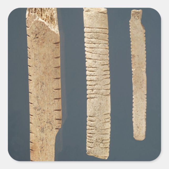 Sticker Carré Trois os décorés (Devant)