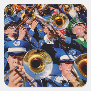 Sticker Carré trombone mob AKA bande geeks allé sauvage