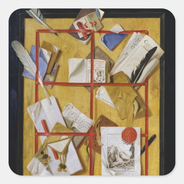 Sticker Carré Trompe l'Oeil (Devant)