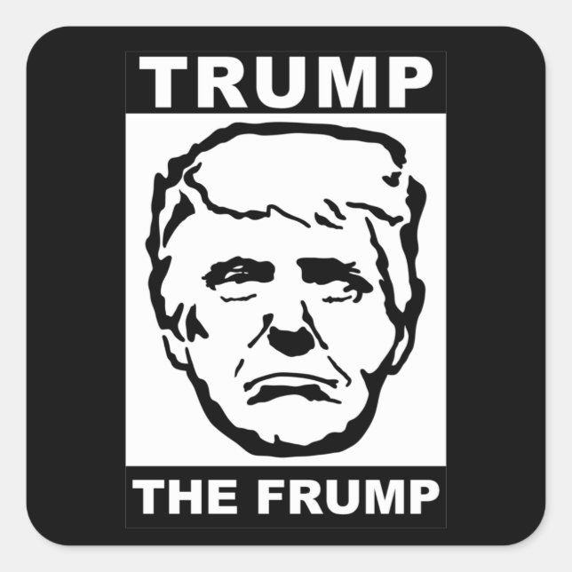 Sticker Carré tromper le frump (Devant)